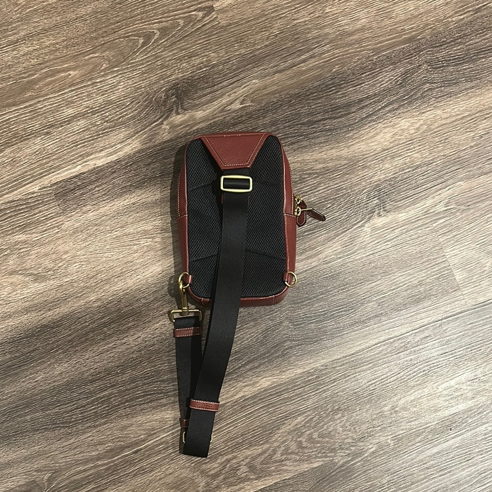 Coach Red and Black Men's Sling Backpack - Picture 5 of 5